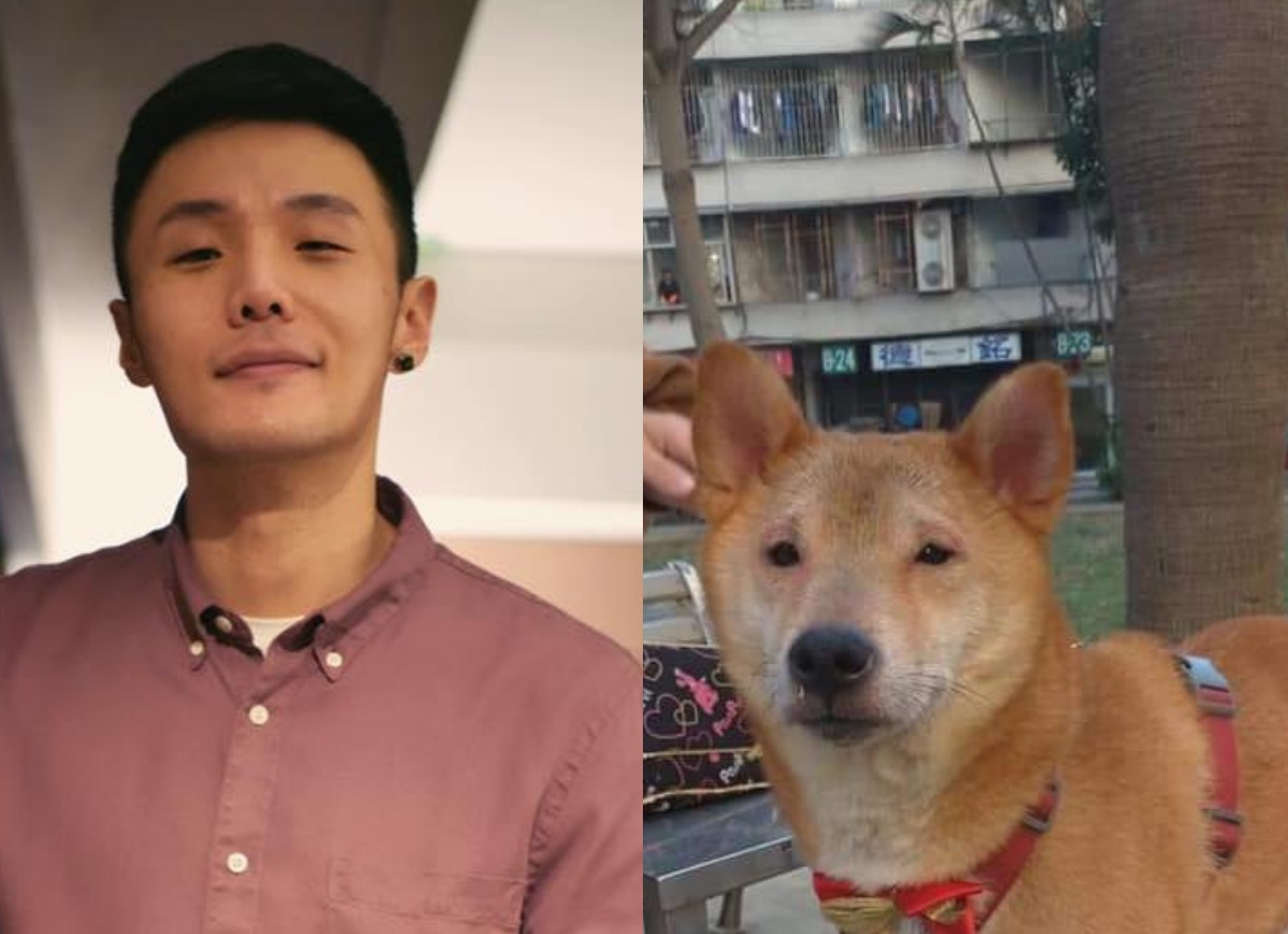 這隻可愛的柴柴撞臉李榮浩。（翻攝柴犬司令部、李榮浩臉書）