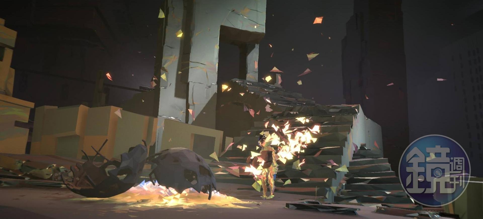 接觸到「核心之力」後，就能暫時幻化作人型 。（圖片來源：遊戲實機截圖）