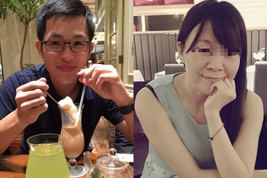 吳茂騰(左)殺害大他12歲的同居女友,偵訊時故做鎮定反而引人疑竇;死者張女(右)被分屍7塊,死狀甚慘。(警方提供)