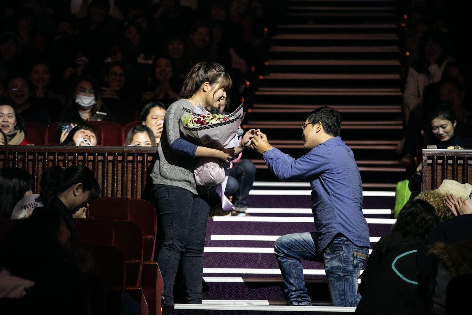 見面會上見證男粉絲下跪求婚成功，讓蘇志燮直呼很感動。（iMe提供）