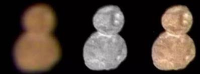 此前發布的Ultima Thule 形狀（來源：NASA）