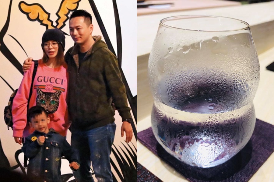 徐若瑄慶祝結婚5週年，沒想到卻因為一個水杯，要老公「回家跪算盤」。（合成照，左圖為本刊資料照，右圖翻攝自徐若瑄臉書）