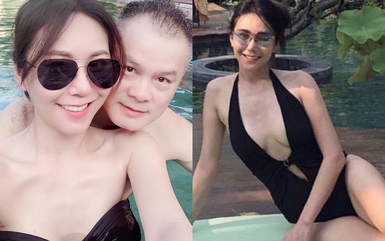 洪曉蕾稱友人Jim（左圖後）已有女友，強調自己還在單身中。（翻攝自洪曉蕾臉書、IG）