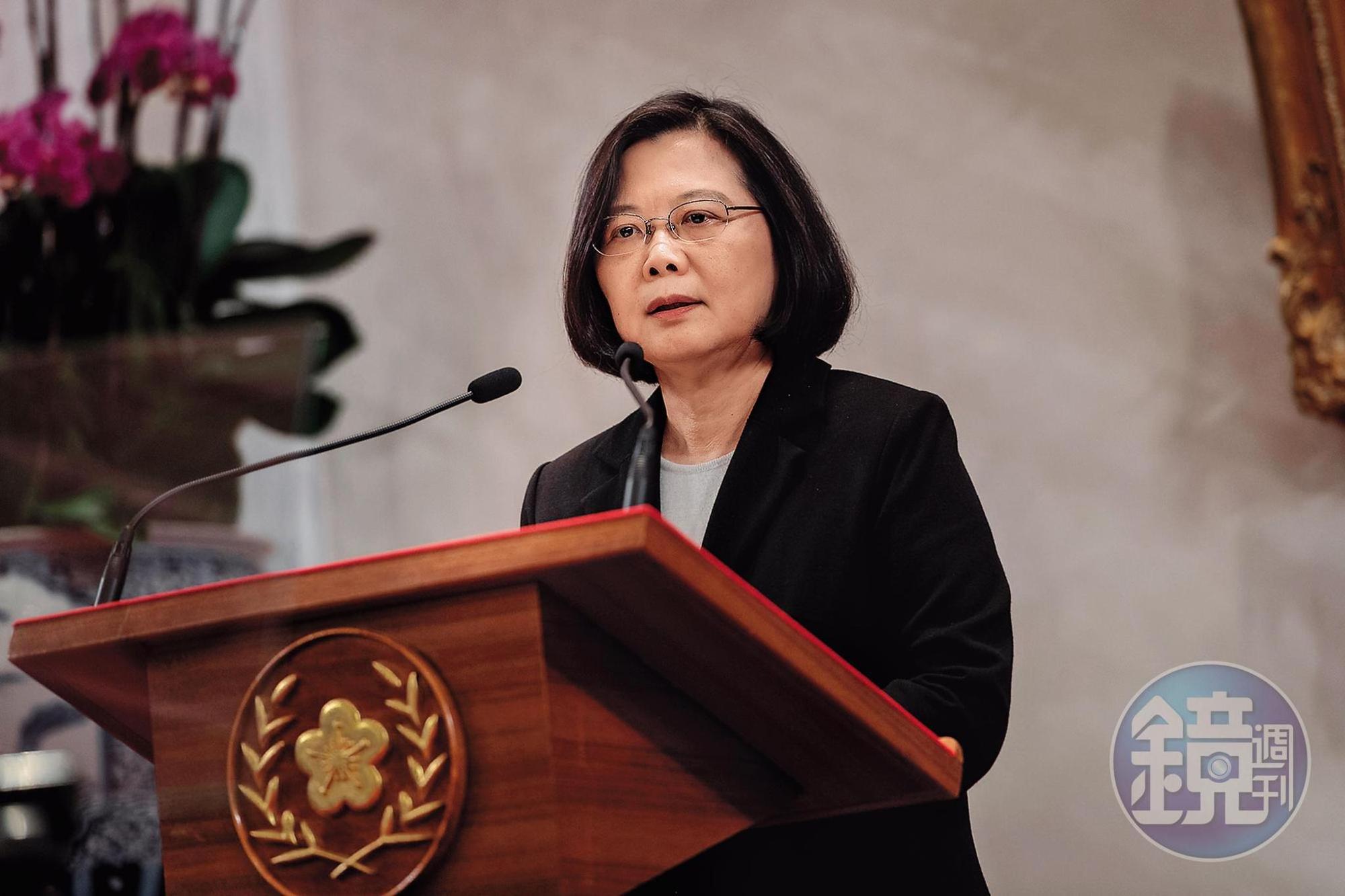 韓國瑜批蔡英文總統(圖),不要九二共識,乾脆獨立,不要裝腔作勢。(總統府提供)