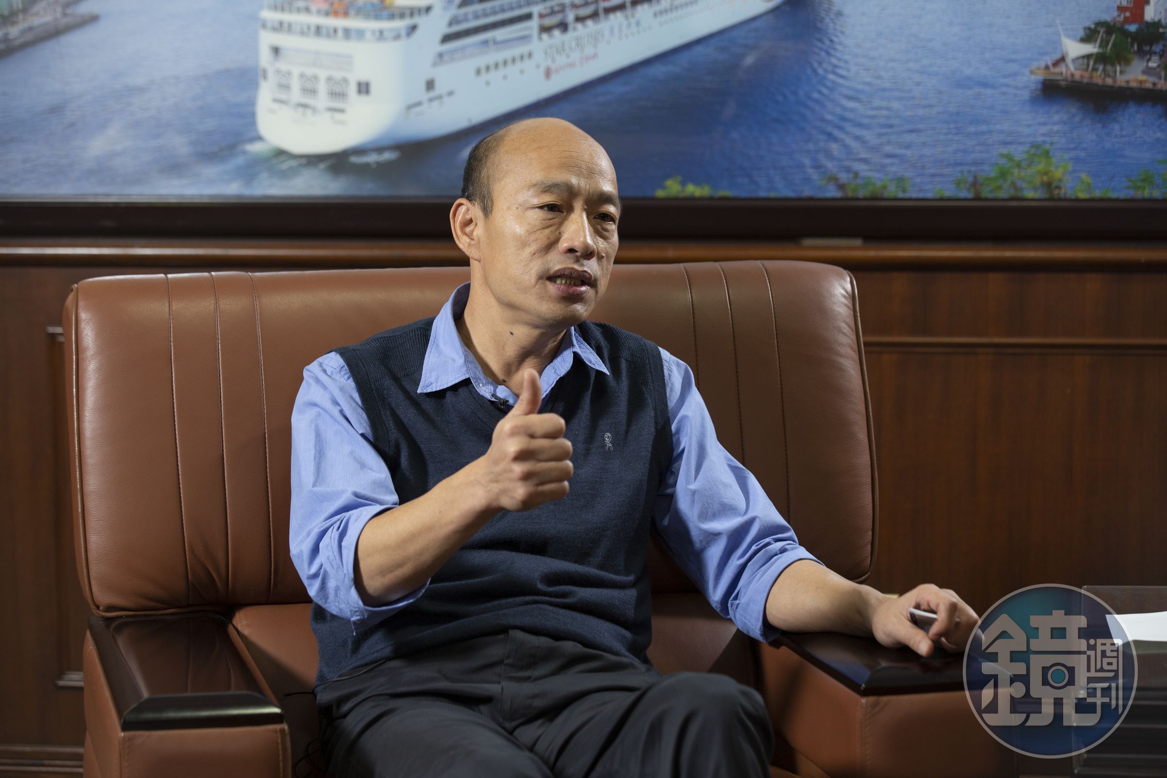 韓國瑜表示，官員有兩種，一種是不停出招，另一個是不做不錯，他比較喜歡的官員是維持活潑的創意。