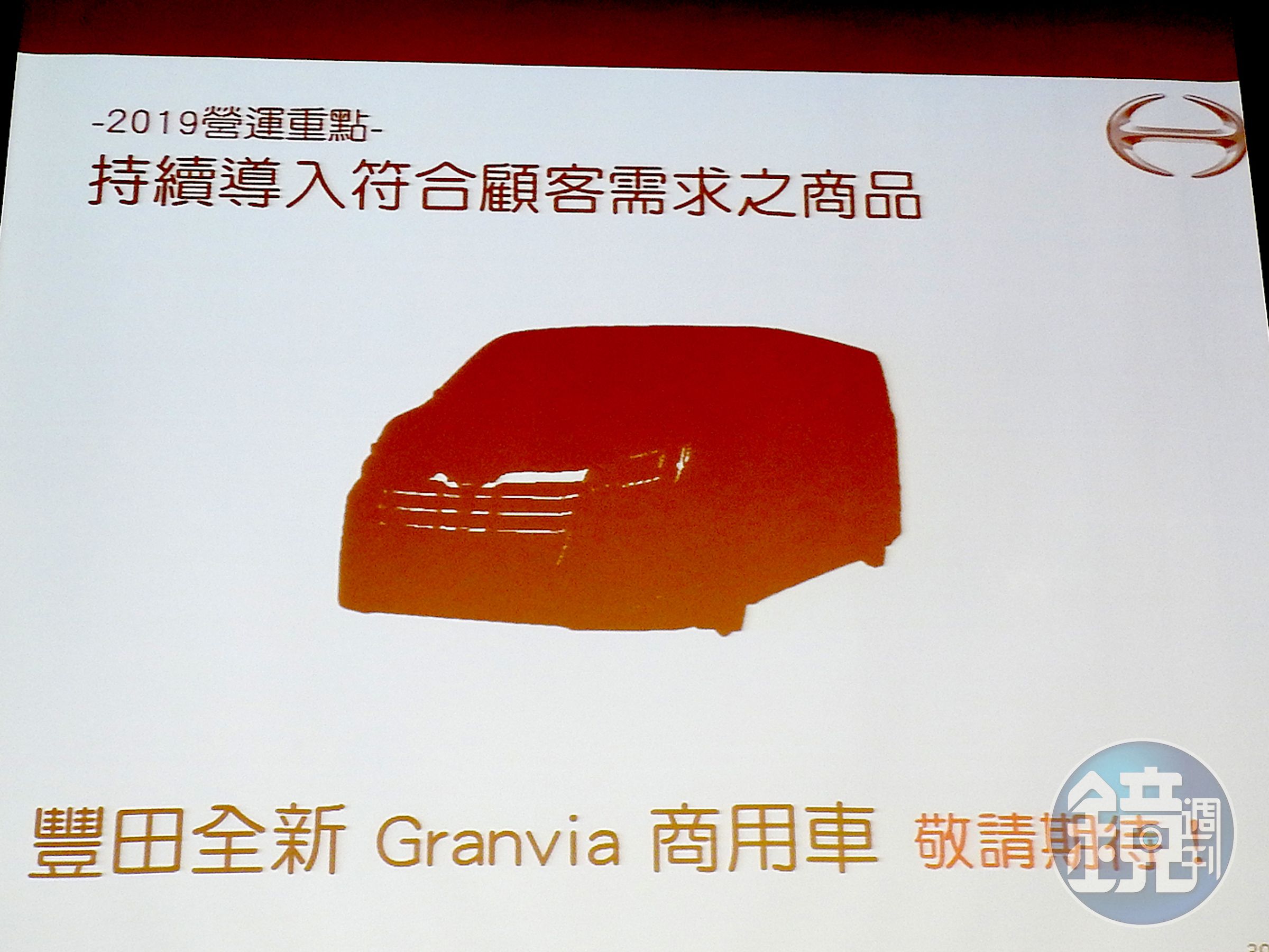 和泰也宣告將會引進新的高級商用車，但是哪款車則先保密。會是大家所期待的Hiace嗎？