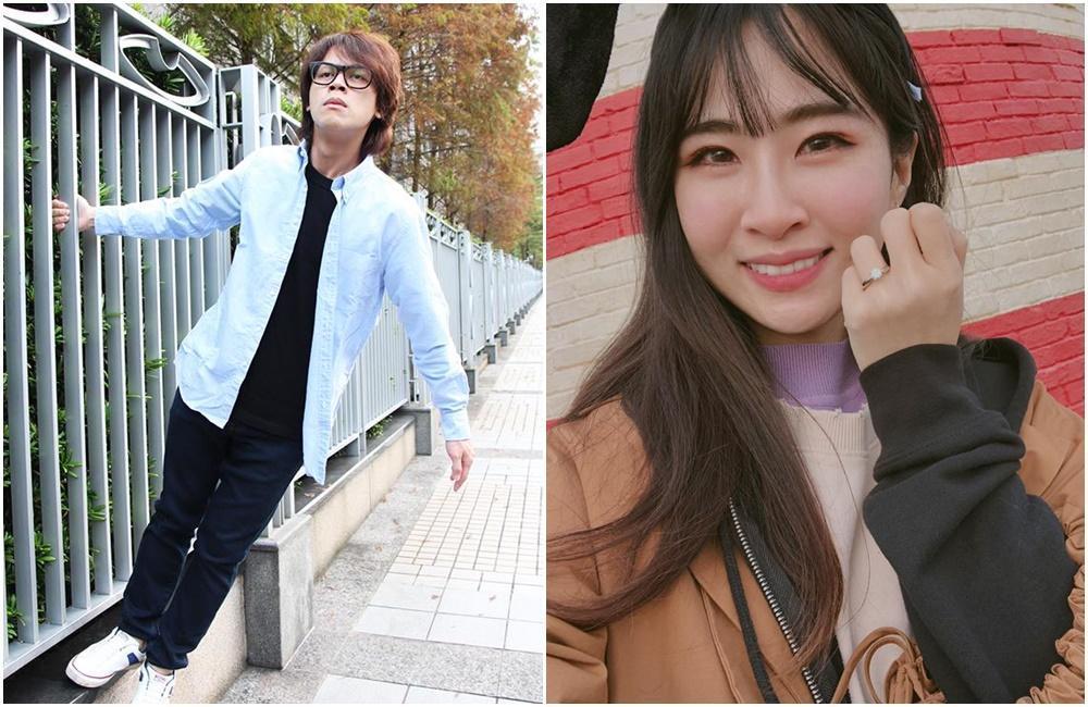 網路影片創作者HowHow和歌手鄧福如宣布在情人節登記結婚。（取自How Fun 如何爽、鄧福如粉絲專頁）
