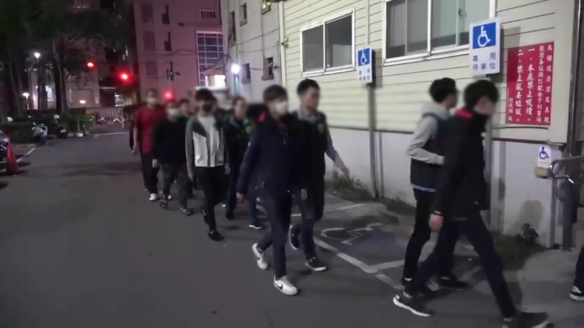 滋事惡煞在短時間內被逮捕。（翻攝畫面）