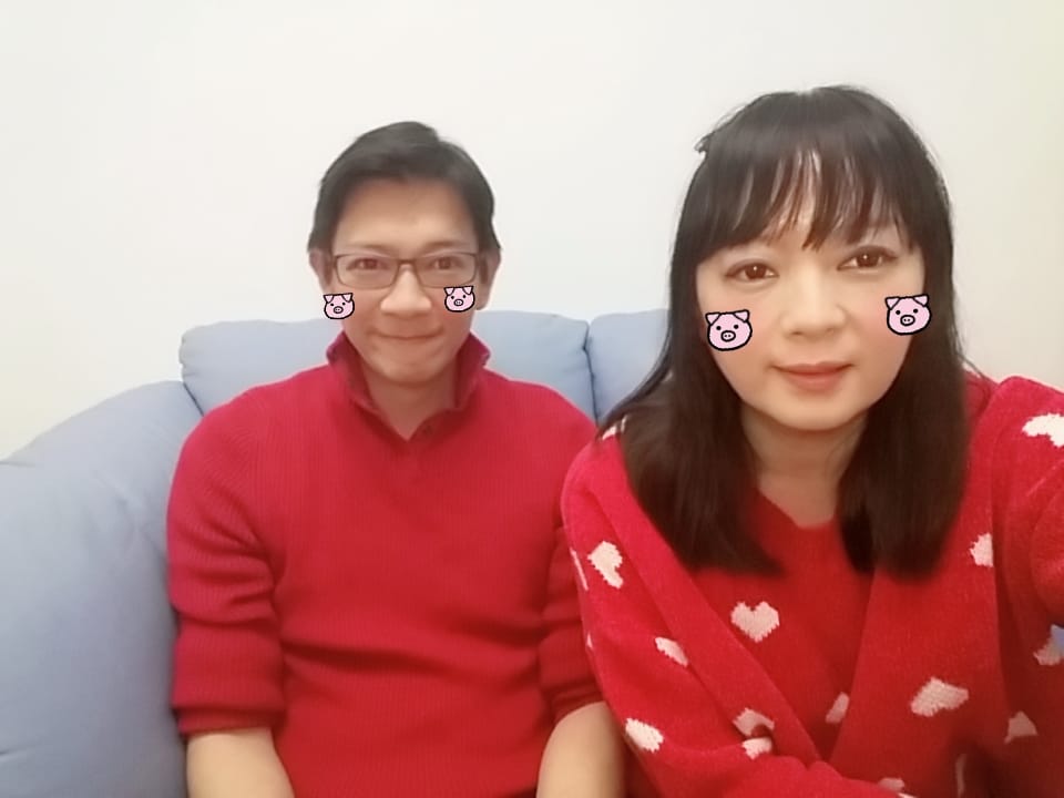 主播谷懷萱和徐展元去年11月剛結婚，婚後時常在社群網站上曬恩愛。（圖擷自我是谷懷萱臉書）