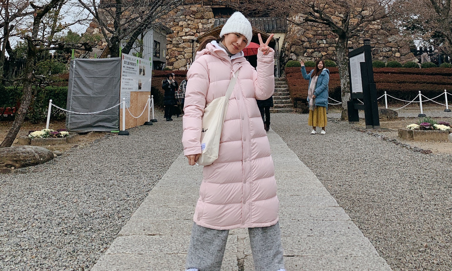 梁文音在日本一路被家人餵食，整整胖了3公斤回台。（環球提供）