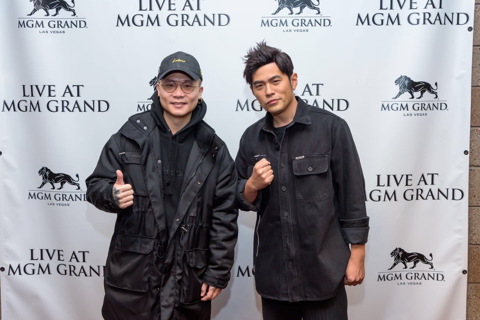 蕭秉治日前到賭城朝聖周杰倫演唱會，見到偶像卻說不出話。（相信音樂提供）