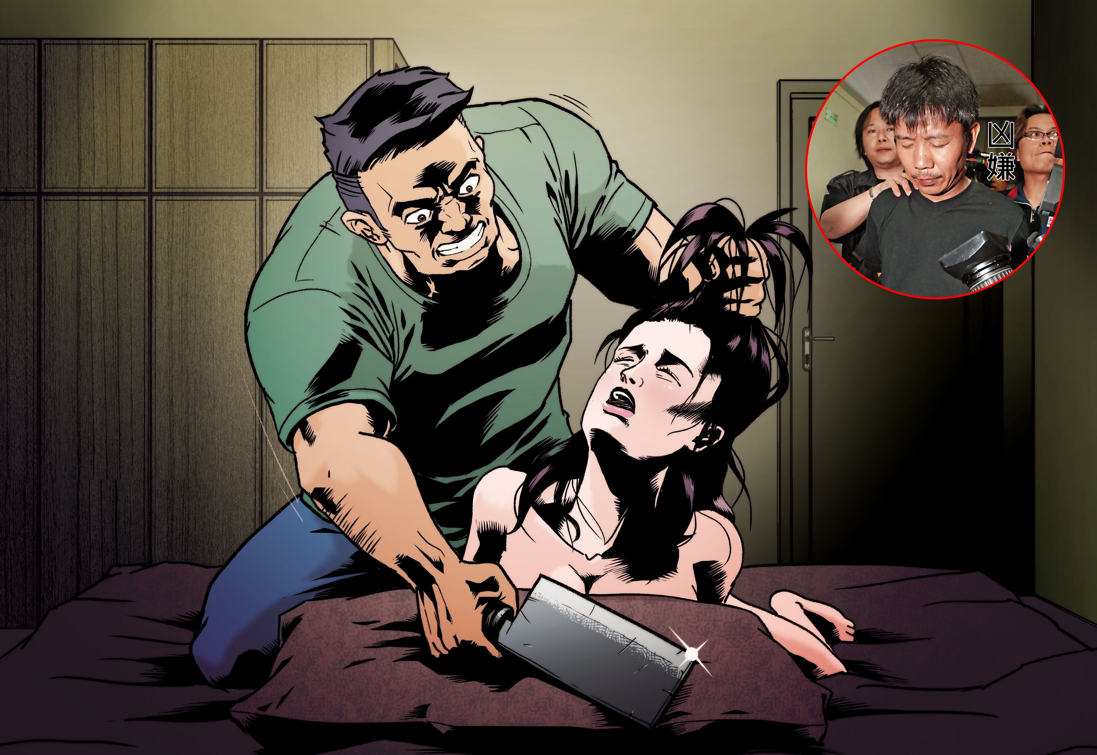 葉女不堪已婚男友林吉杉借錢不還，也不想再背負小三罵名，向林提出分手，不料卻遭林反綁手腳後，割頸23刀慘死。