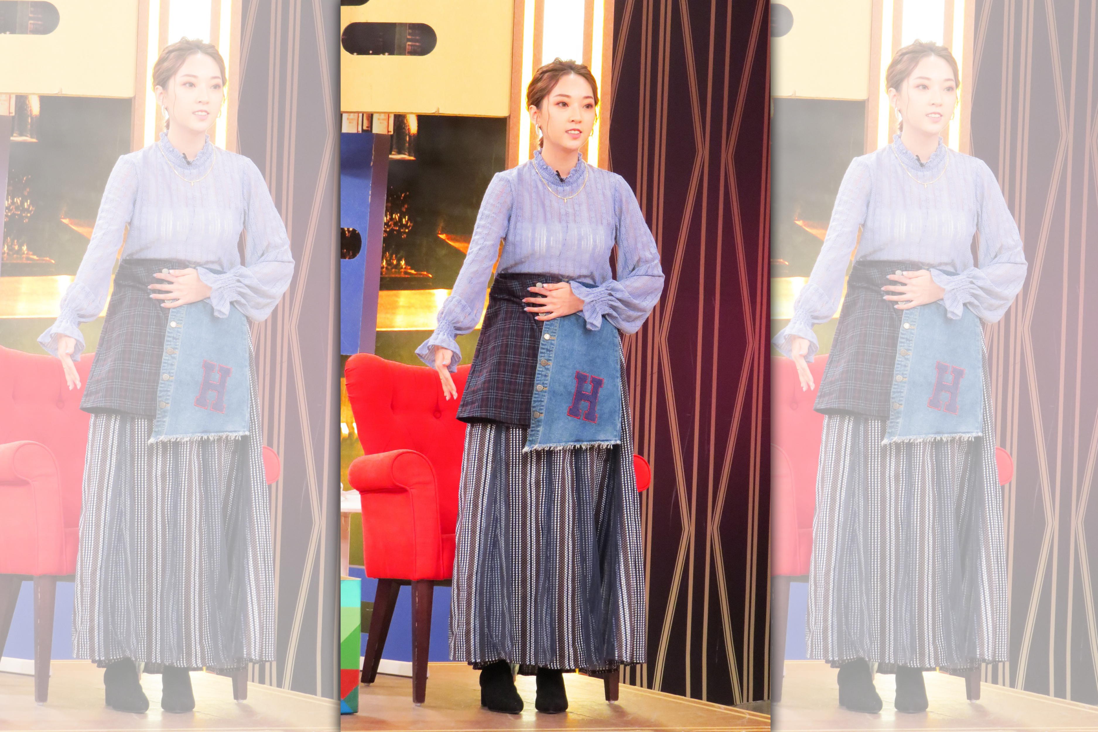 翁馨儀愛美不怕流鼻水，寧願穿少少冷到發抖也不願看起來醜。（衛視中文台提供）