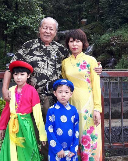 兩人育有一對子女。（翻攝自vnexpress）