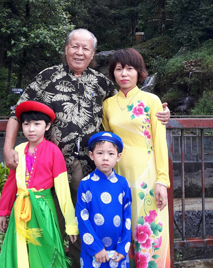 兩人育有一對子女。（翻攝自vnexpress）