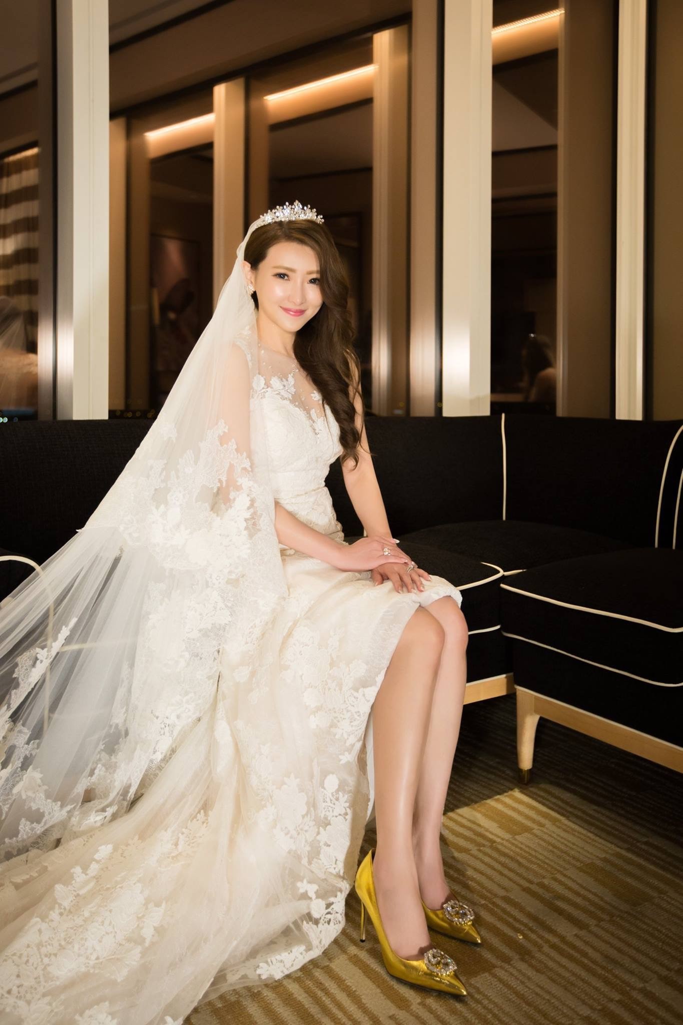 喬奶女王2015年已結婚，超正婚紗照頗有女明星架式。（Vicky提供）