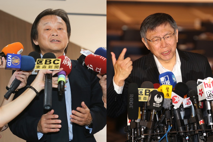 民進黨台北市議員王世堅和台北市長柯文哲，2人隔空交火「禽獸大戰」愈演愈烈。（本刊資料照）
