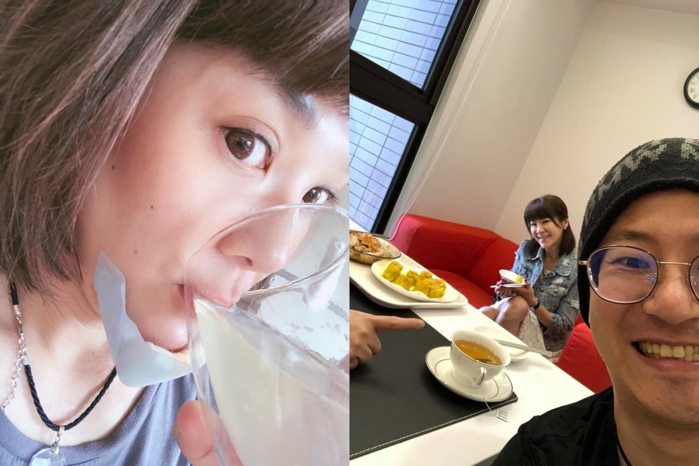 陸元琪形容自己跌破下巴、去醫院縫針是超爆笑、當下則是一下哭一下笑的事。（翻攝陸元琪、呂元鐘臉書）