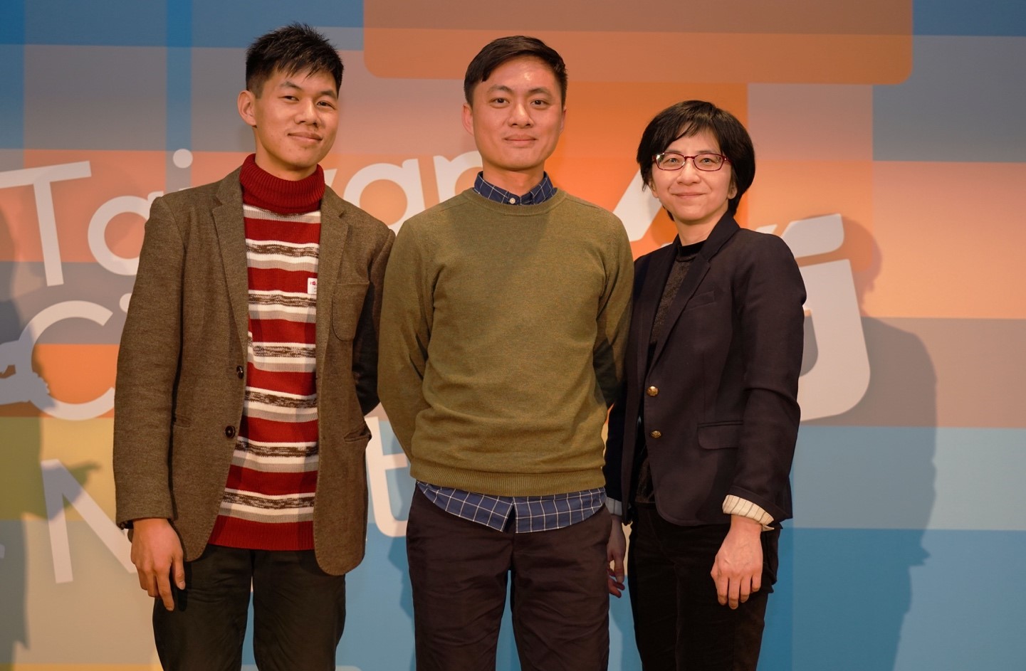 美術指導謝明仁（左起）、導演練建宏和配樂許瑋珊入選今年柏林影展新銳營。 （國家電影中心提供）