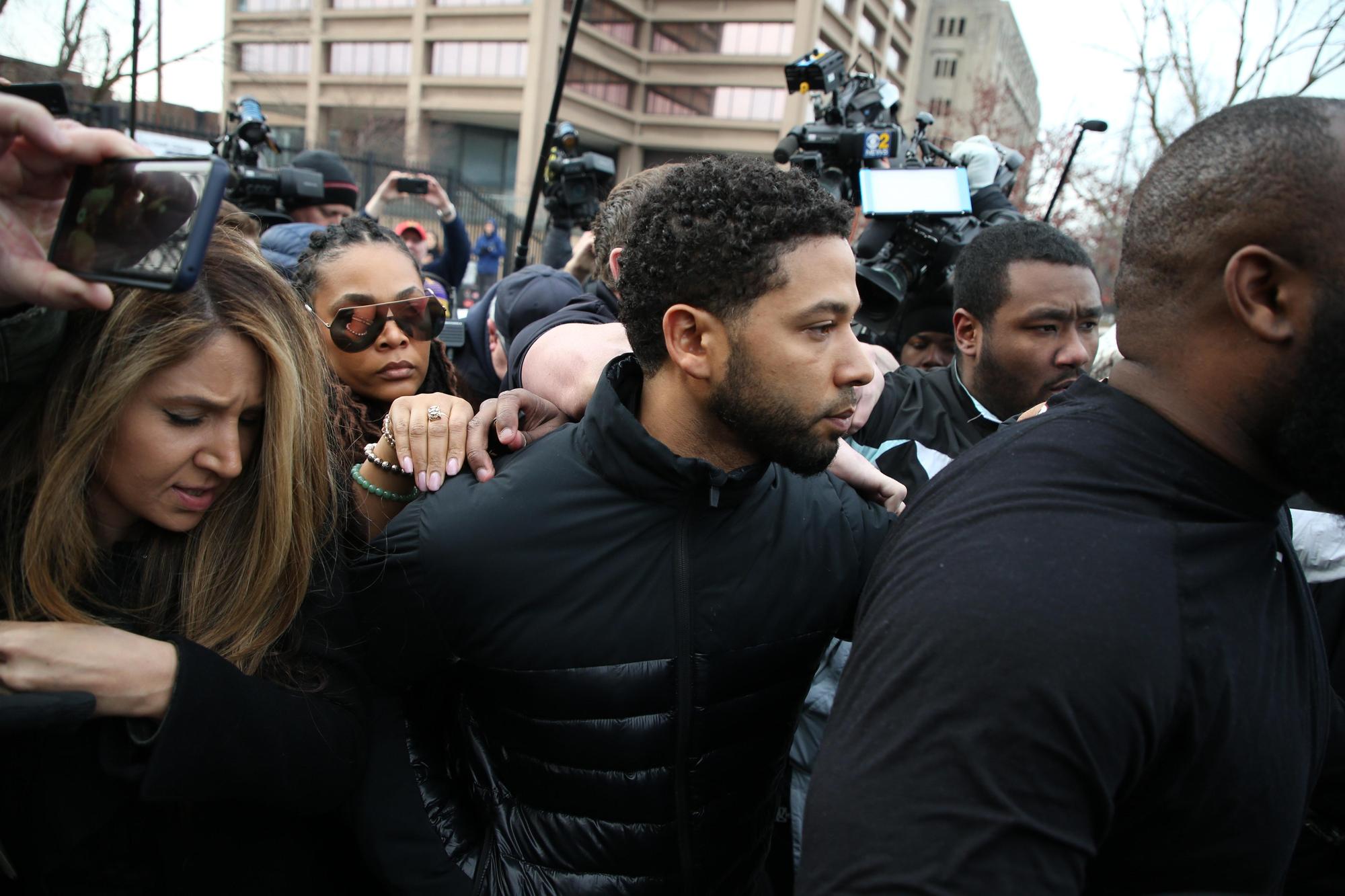 美國男演員Jussie Smollett買凶攻擊自己,挑起種族對立,來拉抬自己聲勢。(東方IC)