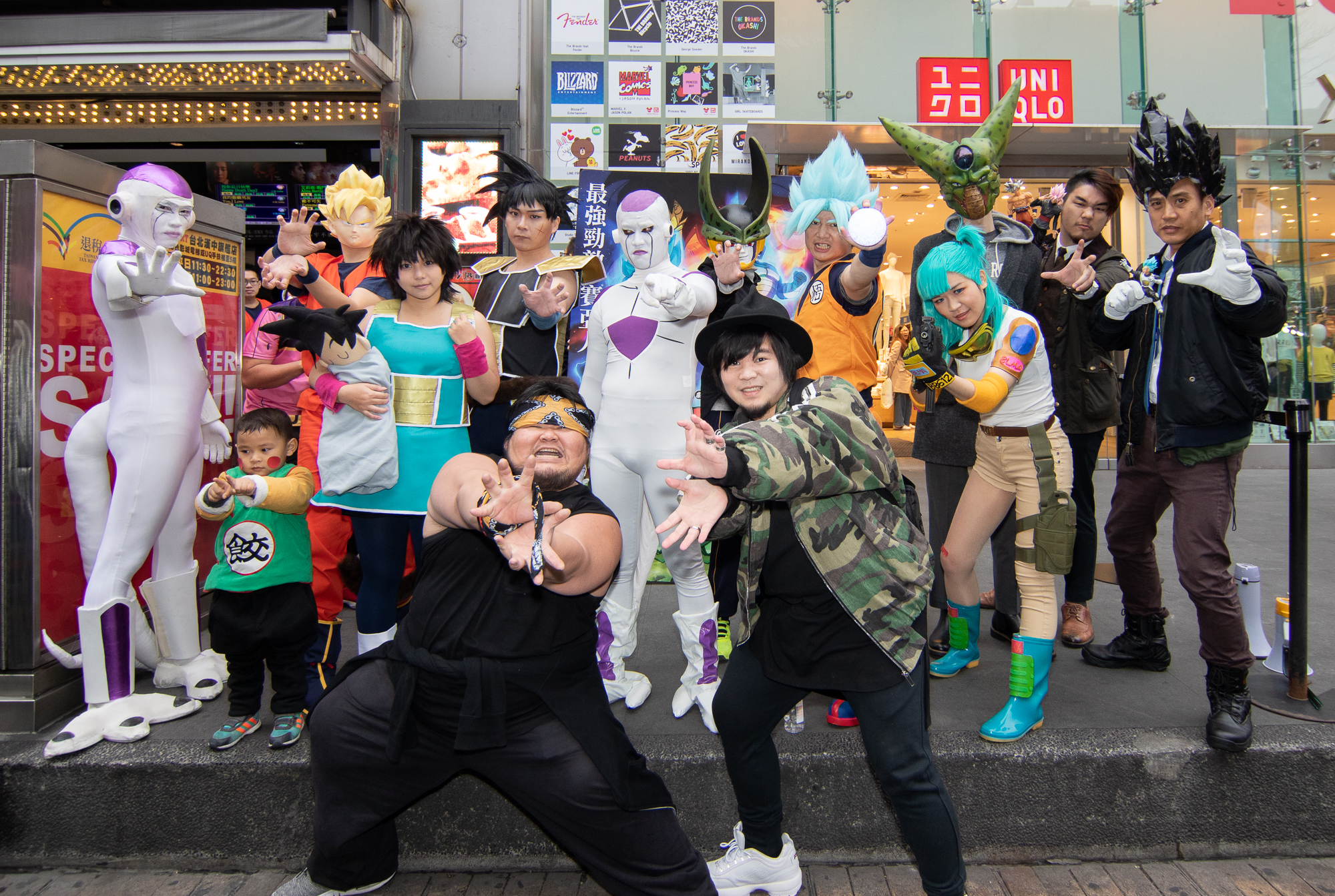 電影《七龍珠超：布羅利》舉辦粉絲應援場，許多影迷紛紛變裝成片中人物造型來應援。（双喜提供）