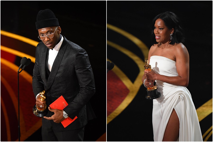 第91屆奧斯卡獎，男配角獎由馬赫夏拉阿里獲得，女配角獎則由芮吉娜金拿下。（東方IC ）