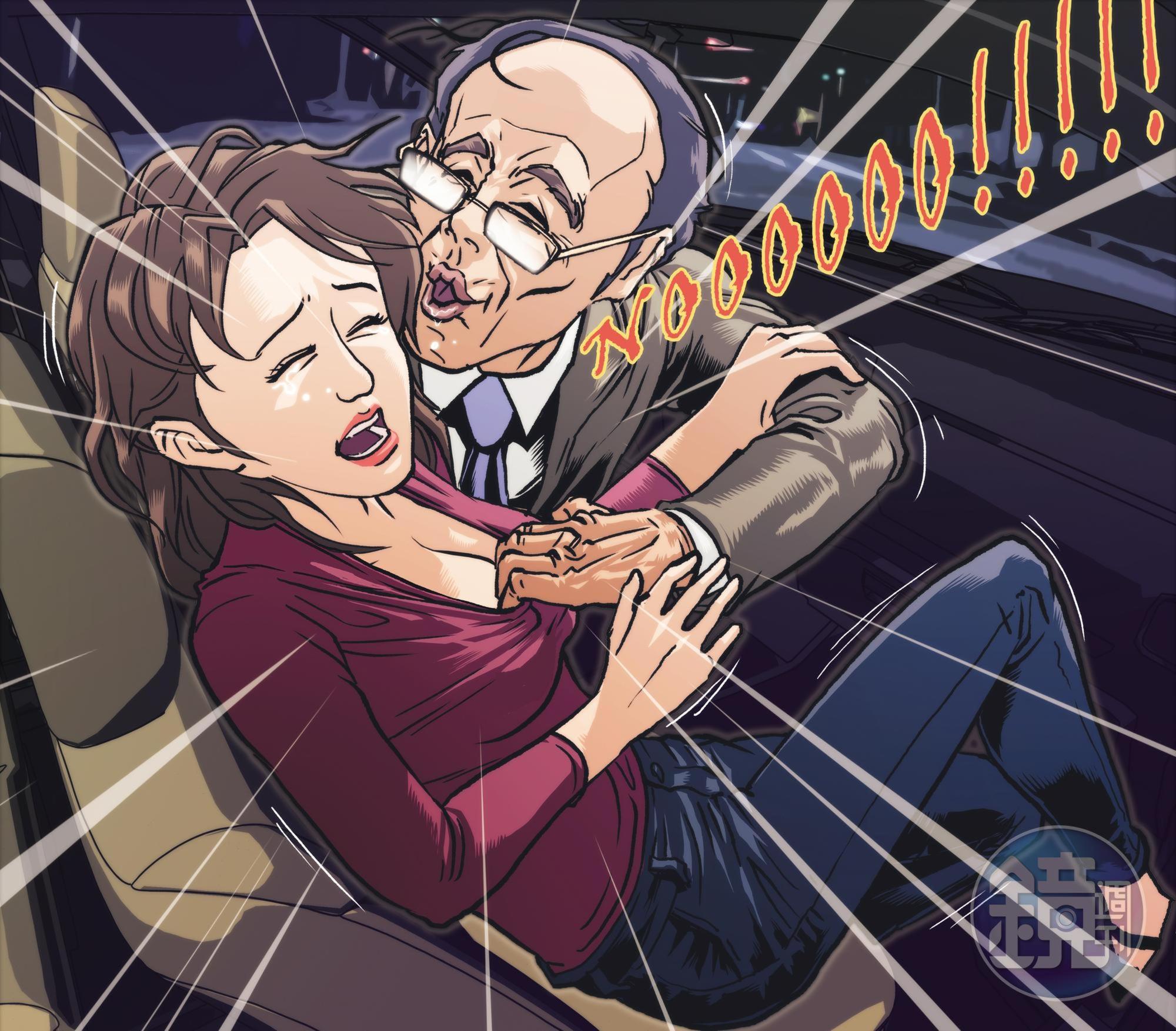 鄭世曜去年2月23日在車上對正妹黨工強吻、襲胸、摸臀,還瞎扯自己的精子很優秀,要正妹當他的小三。
