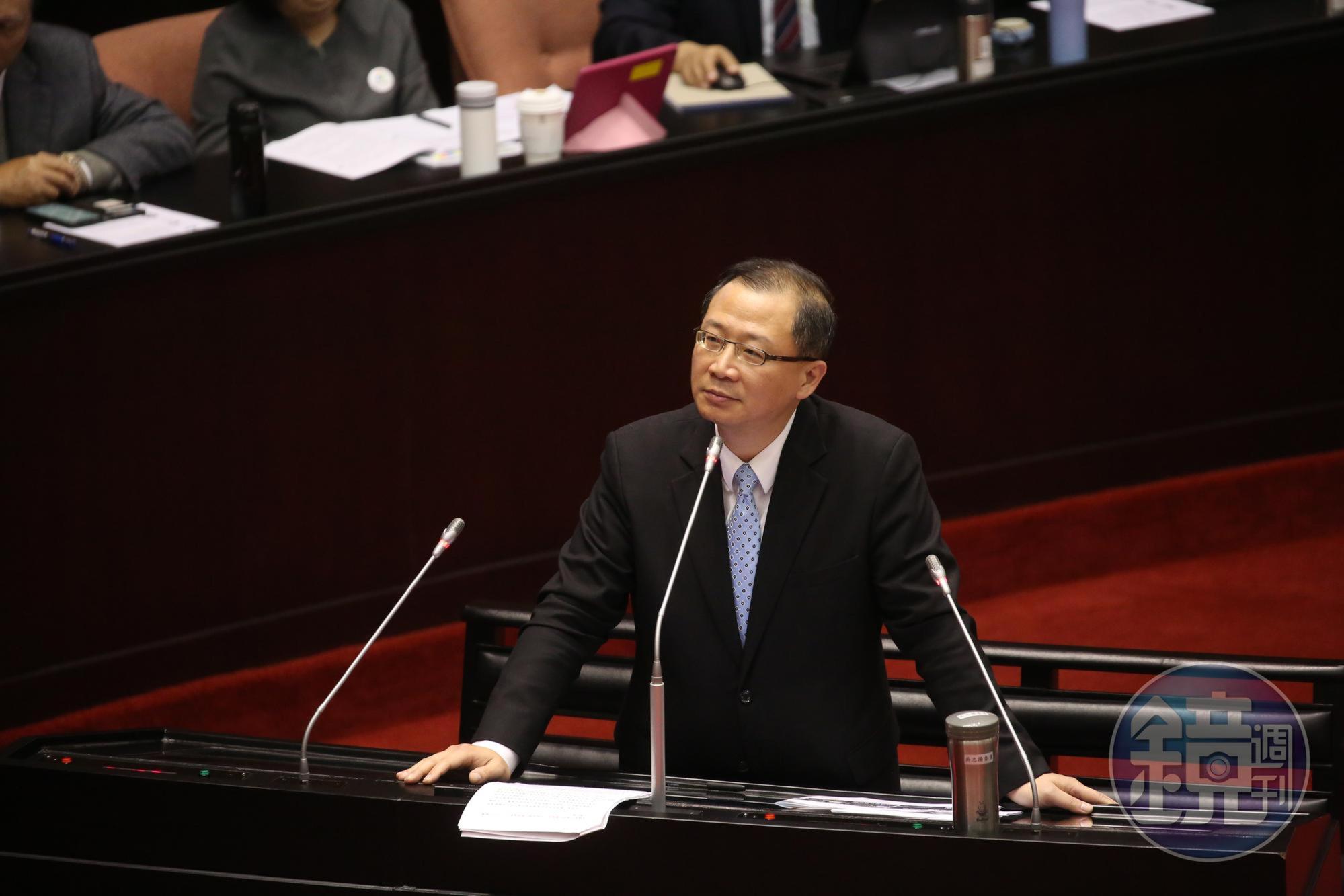 國民黨立委吳志揚表示，國民黨團在本會期已將《食安法》列為優先處理法案，希望徹底解決毒蛋危機。（本刊資料照）