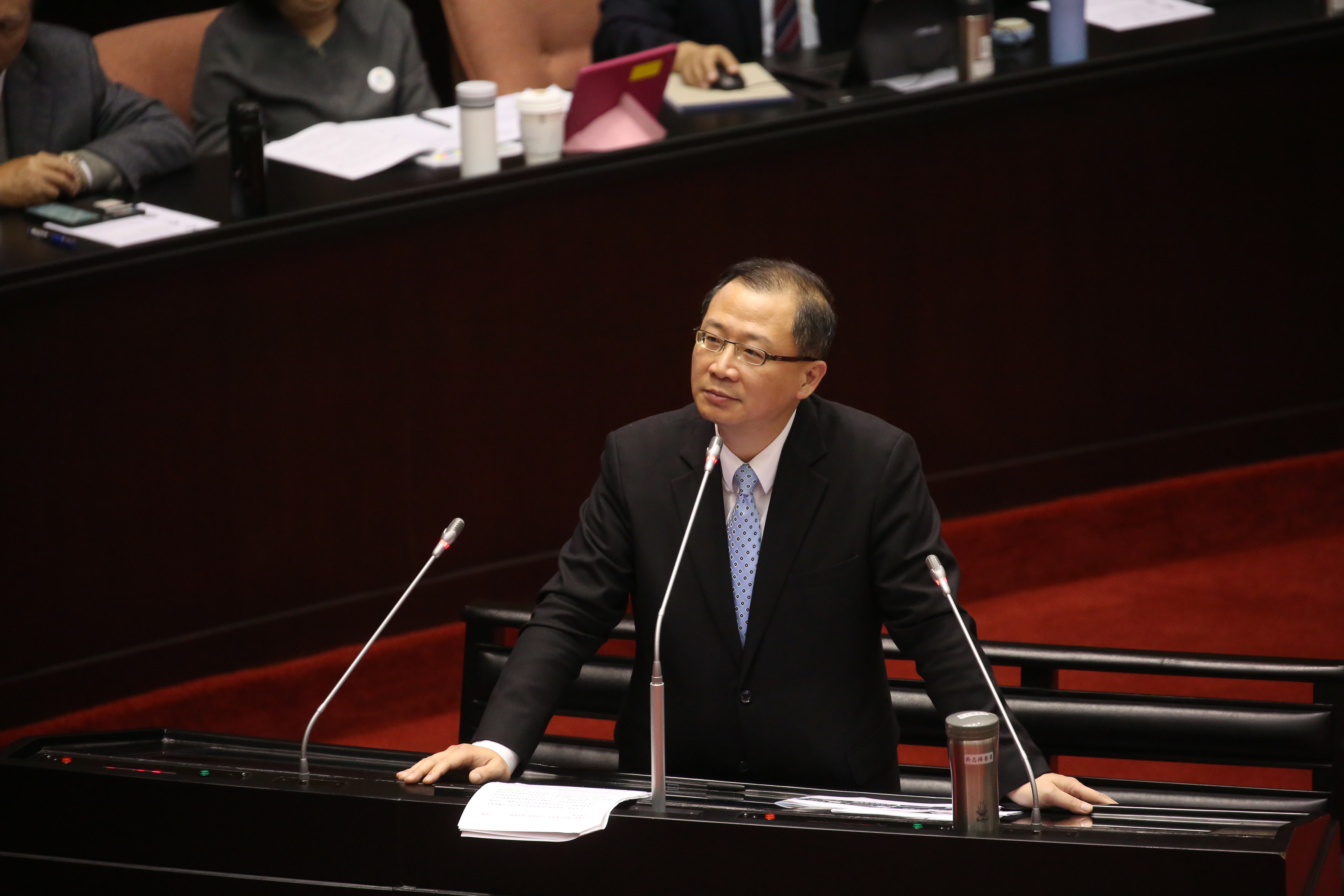 國民黨立委吳志揚表示，國民黨團在本會期已將《食安法》列為優先處理法案，希望徹底解決毒蛋危機。（本刊資料照）