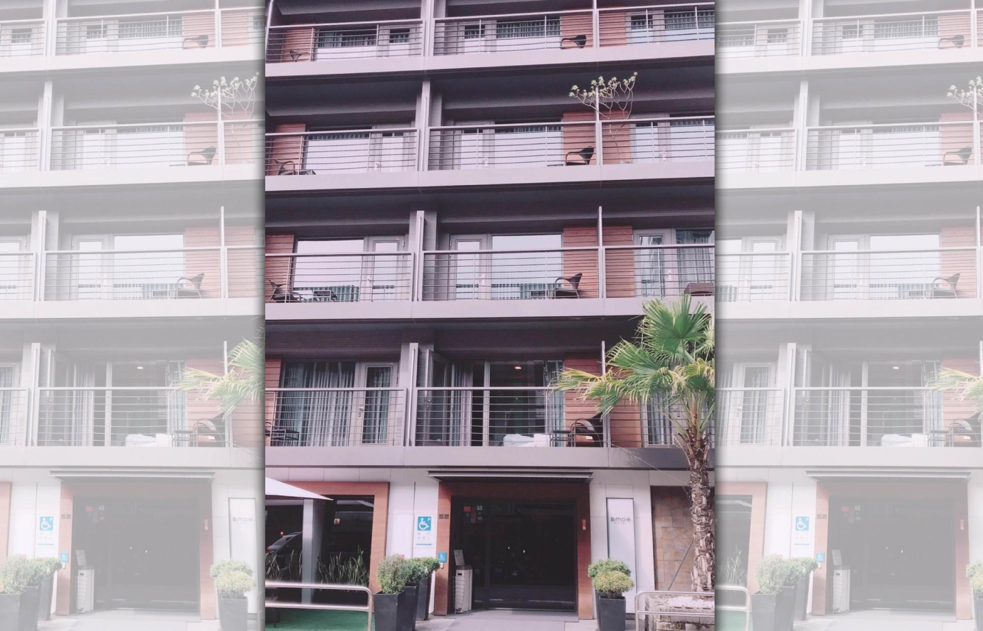 松山區敦化北路上的商旅驚傳一對母子陳屍房間內。（翻攝畫面）