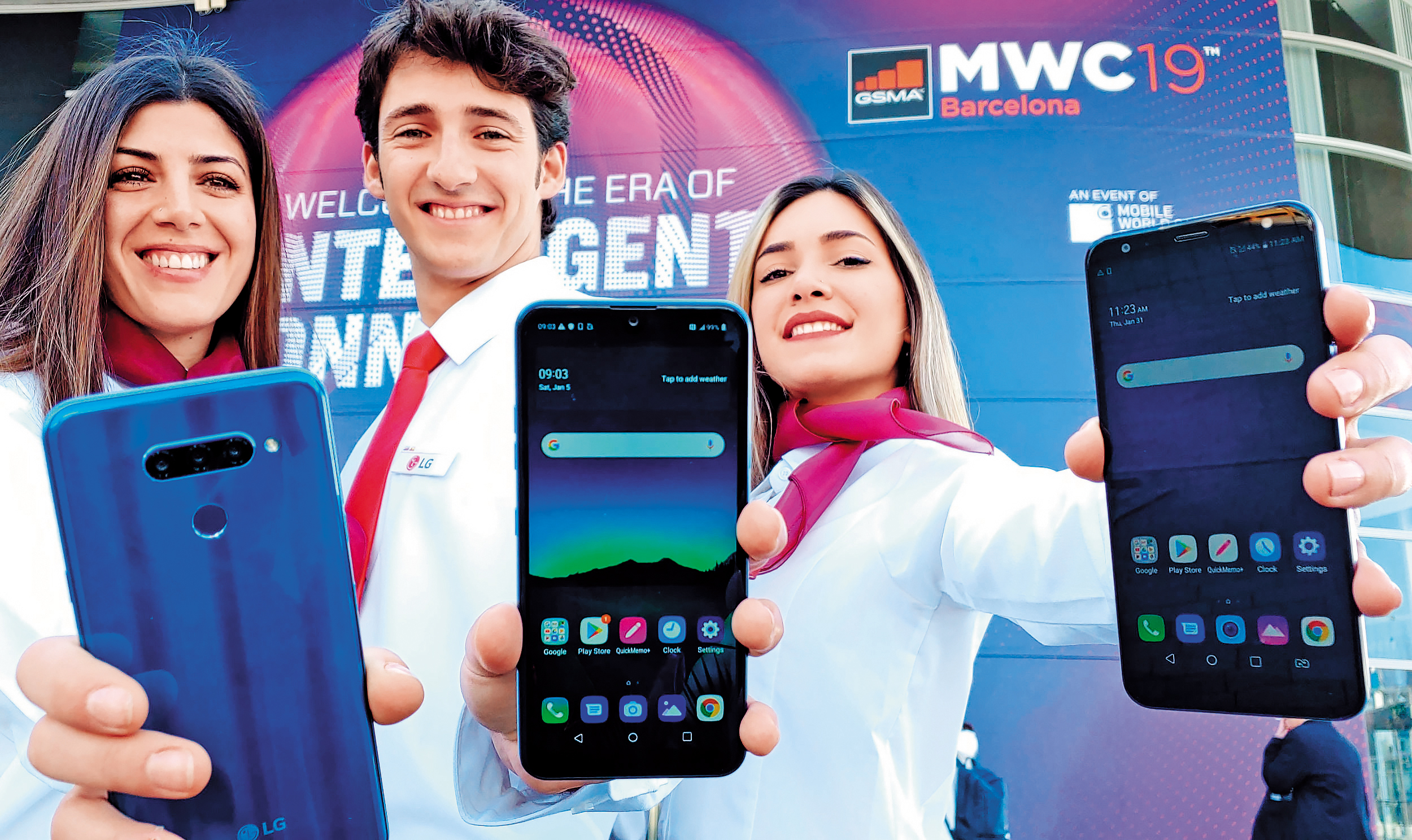 5G話題在巴塞隆納MWC通訊展熱鬧異常，但離全面商業運轉還很遠。（東方IC）