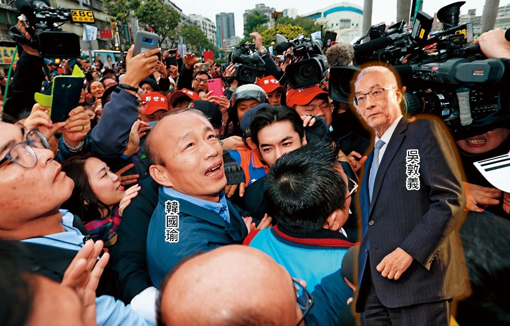 新北市三重立委補選,高雄市長韓國瑜人氣未見退燒,韓流更勝藍營天王。(聯合知識庫)
