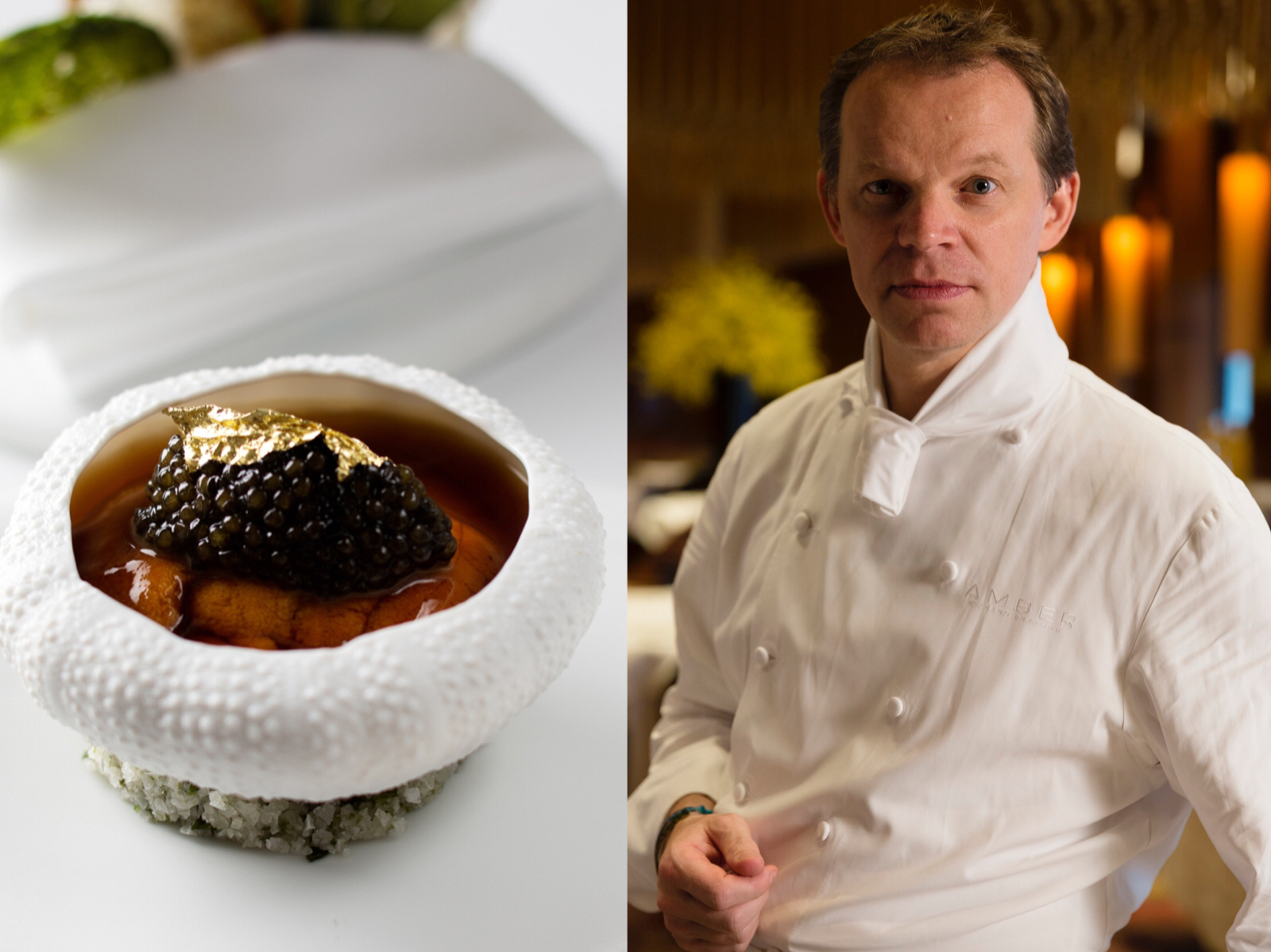 香港米其林二星餐廳Amber傳奇主廚Richard Ekkebus將帶經典菜色來台獻藝。（台北文華東方酒店提供）