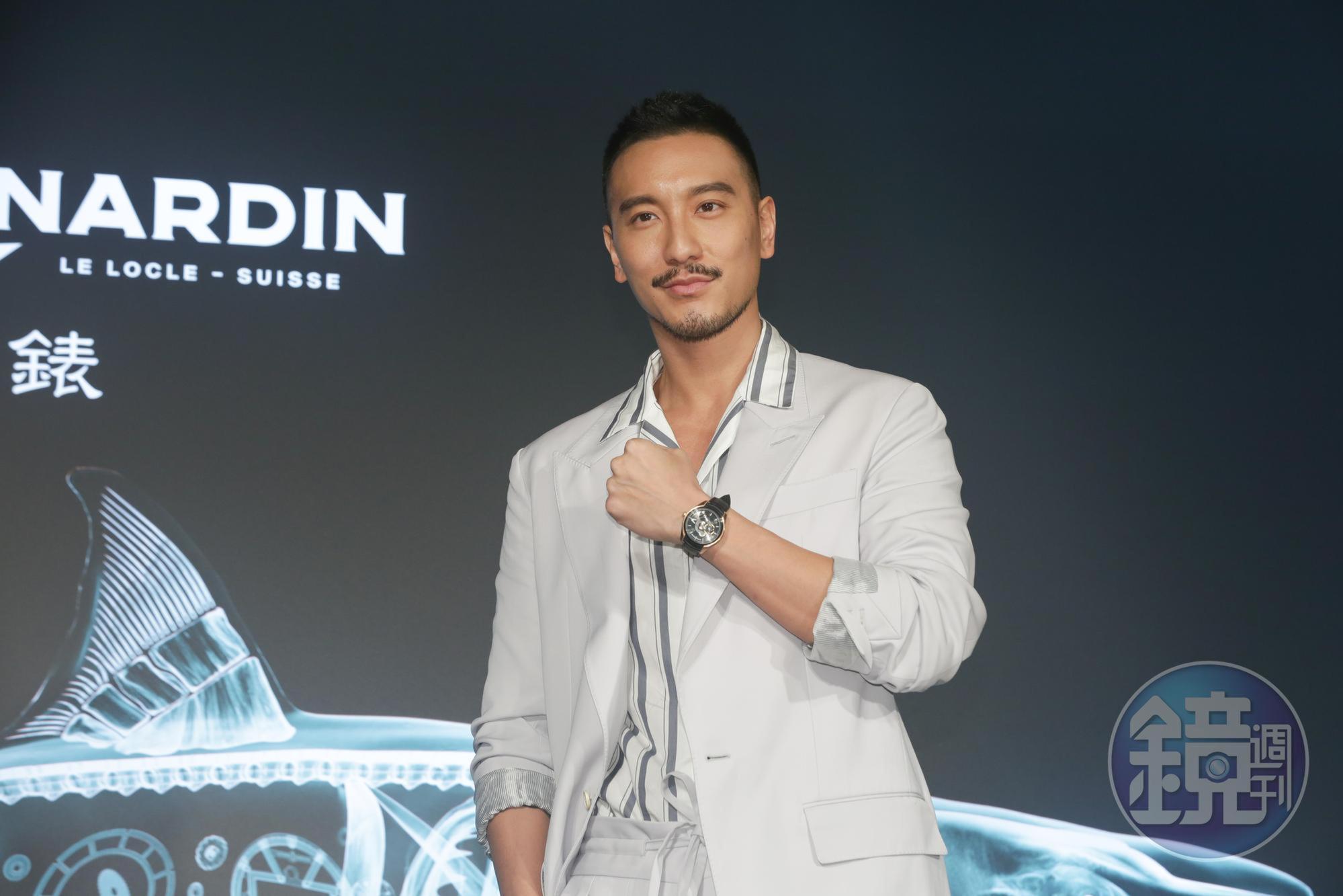 王陽明出席雅典錶新品上市記者會,認為手錶對男人非常重要,他自己也是愛買錶的男人。