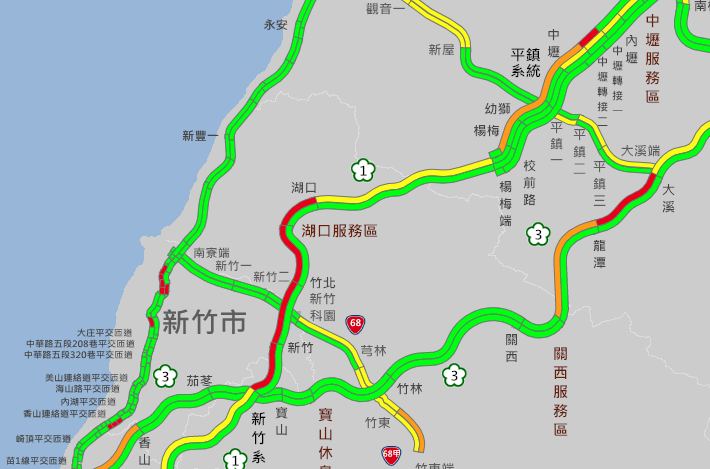 國道面對228四天連假車潮的嚴峻挑戰,仍顯示出輸運能量的不足。