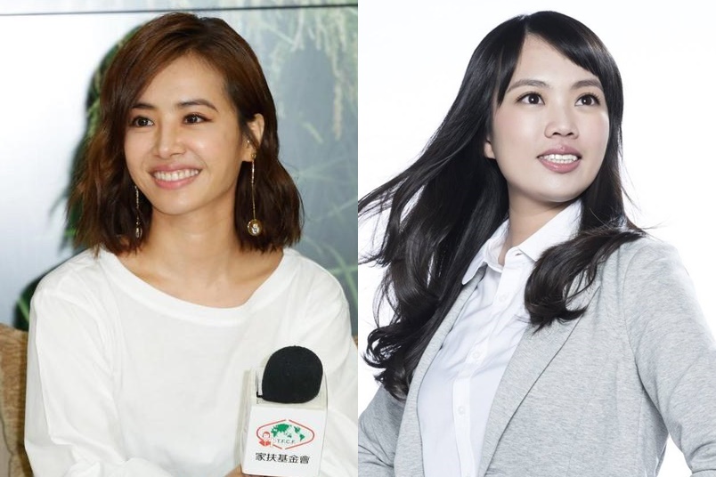 民進黨立委呂孫綾被封為「淡水蔡依林」。（圖右擷自呂孫綾臉書）