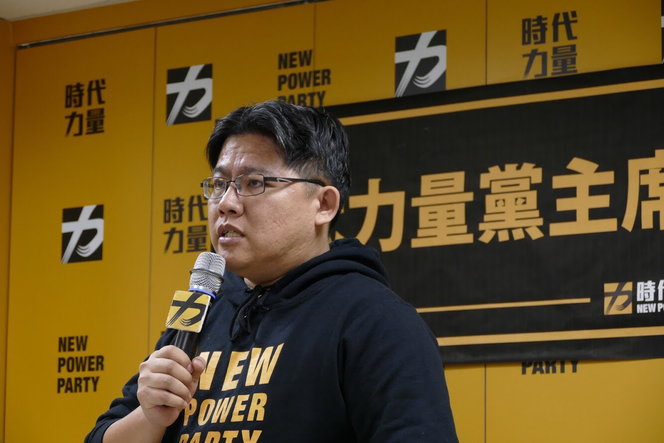 時力新任主席邱顯智認為民進黨2020喊國會過半沒有說服力。(時代力量提供)