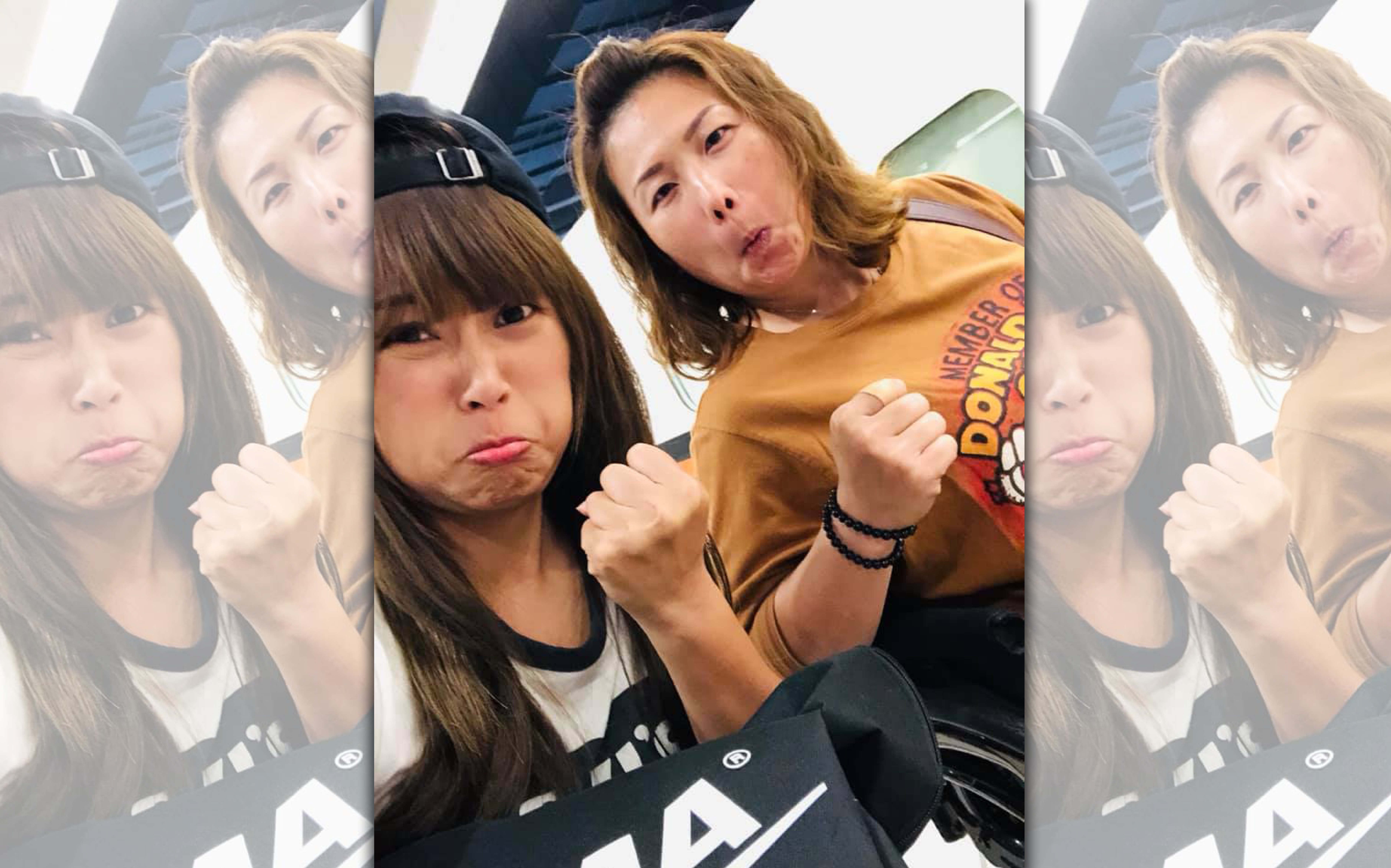 陳姿予（左）與林黛甄（右）兩人因高雄氣爆而癱瘓，但兩人不氣餒，下定決心挑戰東京奧運輪椅競速全馬賽事。（圖取自羊角姊妹臉書）