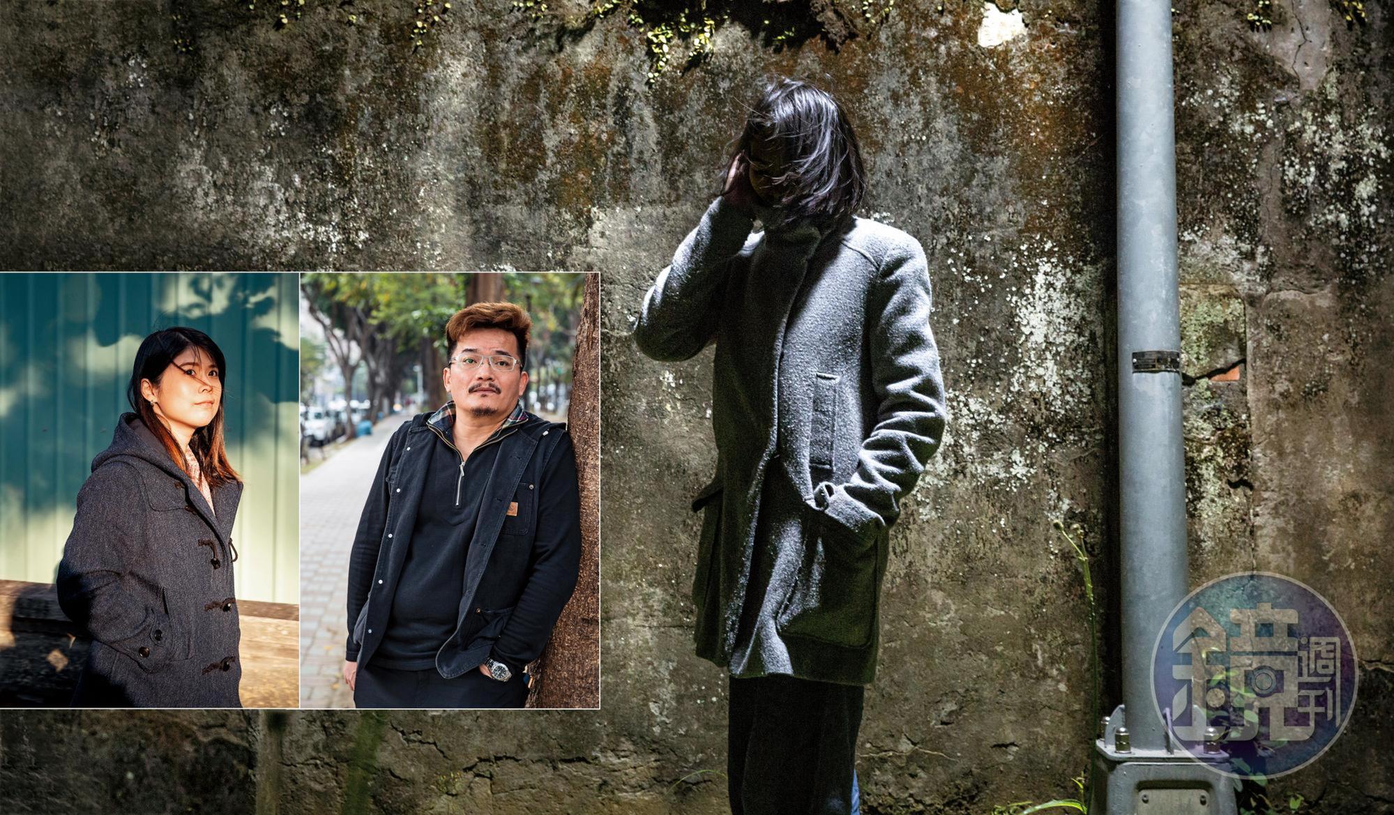 韓依璟（左起）、王元照、元元3人各自擁有不同的家暴受害經驗，成長過程中家暴陰影始終繚繞不散，終究形塑出他們的性格。