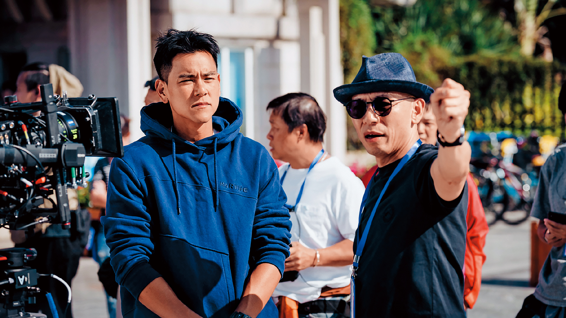 彭于晏(左)與林超賢導演(右)4度合作新片《緊急救援》,是部以海上救援打撈為題材的電影。