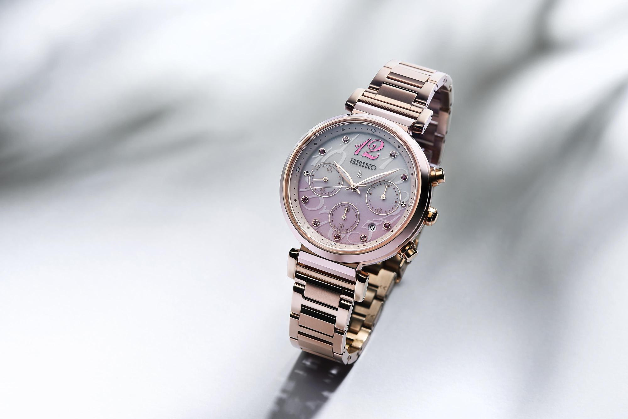 SEIKO 65週年限定錶款、同時也是LUKIA代言人綾瀨遙形象款,NT$25,000。(SEIKO提供)