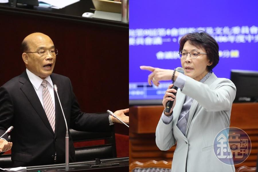 同婚草案在民進黨動員下，今以逕付二讀方式闖關成功，國民黨立委黃昭順在質詢時怒嗆蘇貞昌。