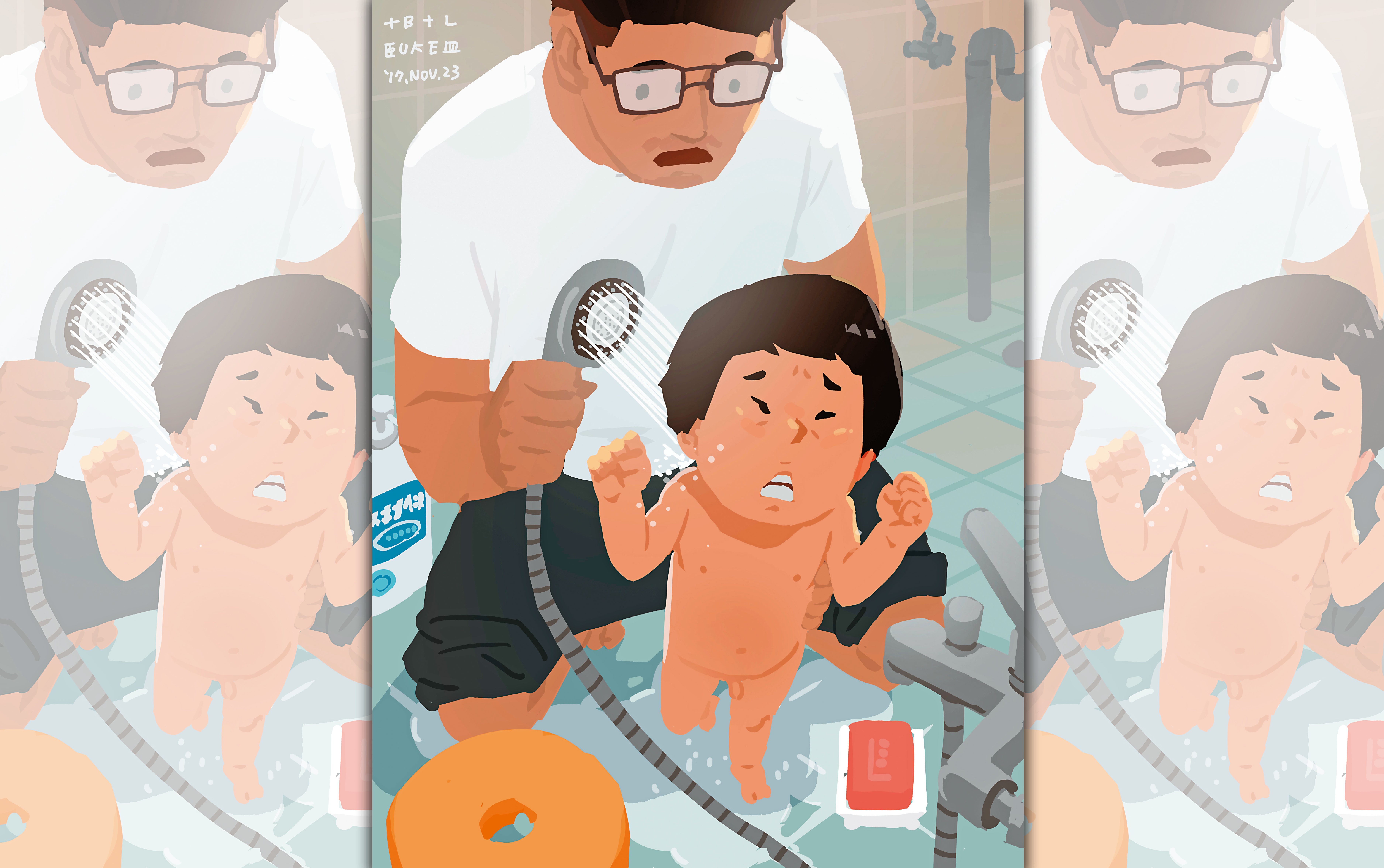 【單親爸爸週記】洗澡的小心機