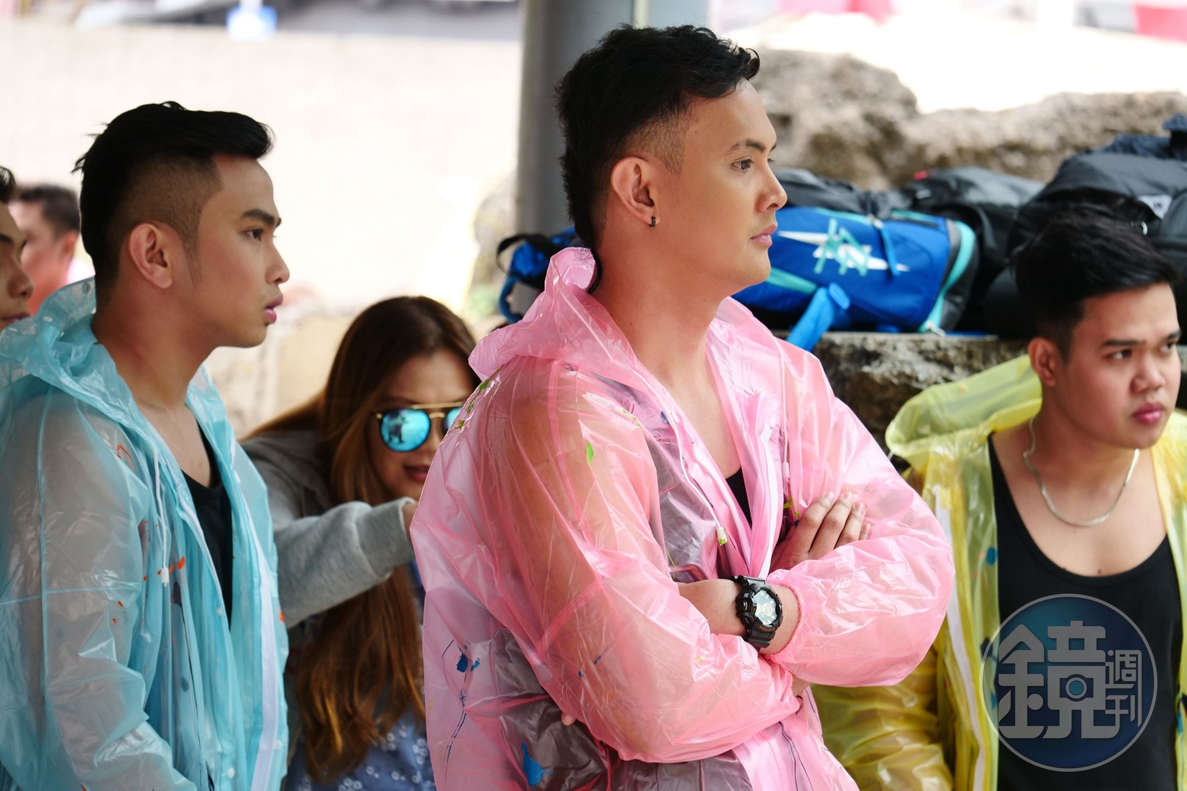 不少男生初次參加走秀比賽。