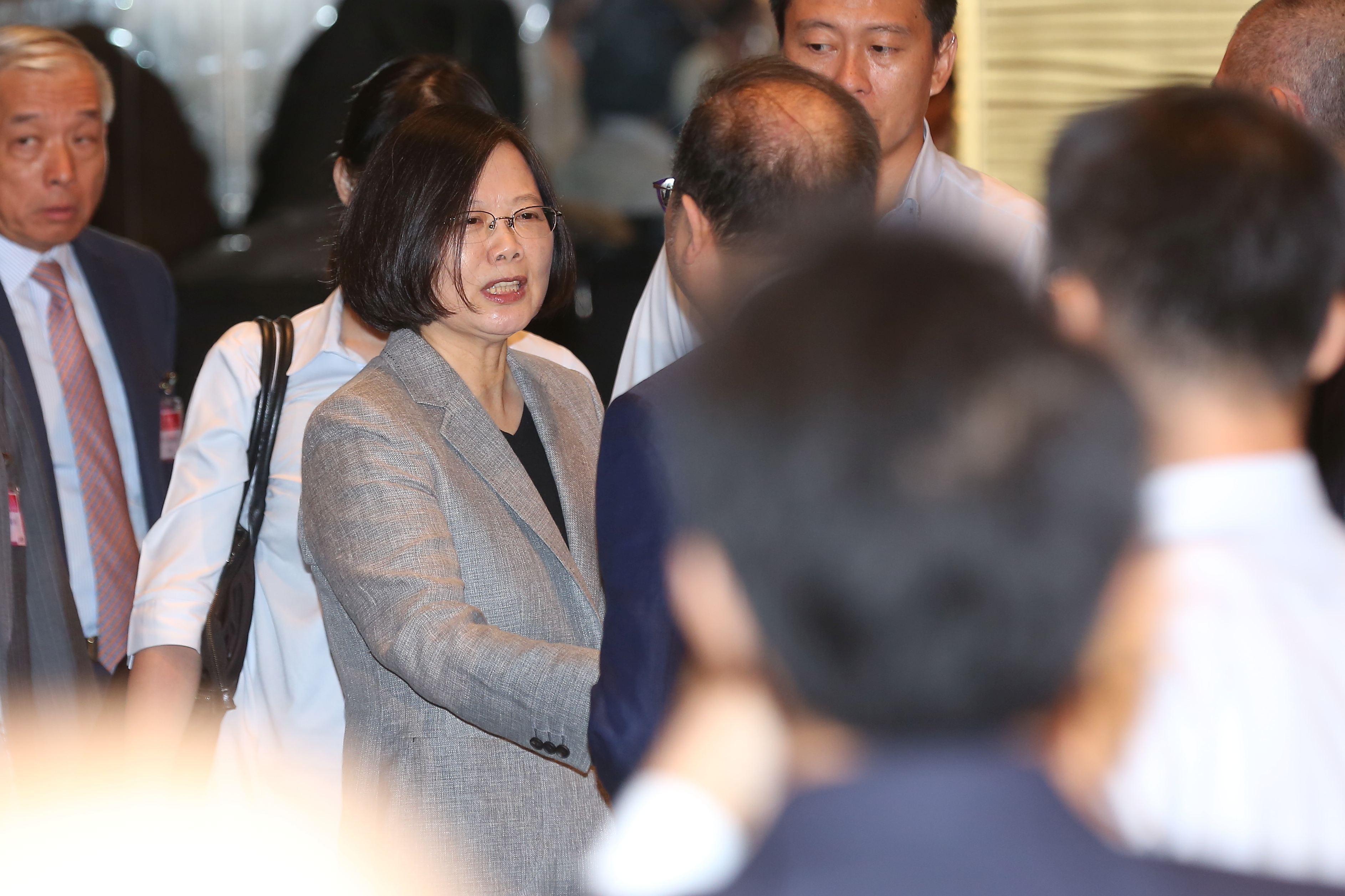 民進黨內目前並無其他人參選的聲浪，因此如無意外，應該仍會由蔡英文出線。