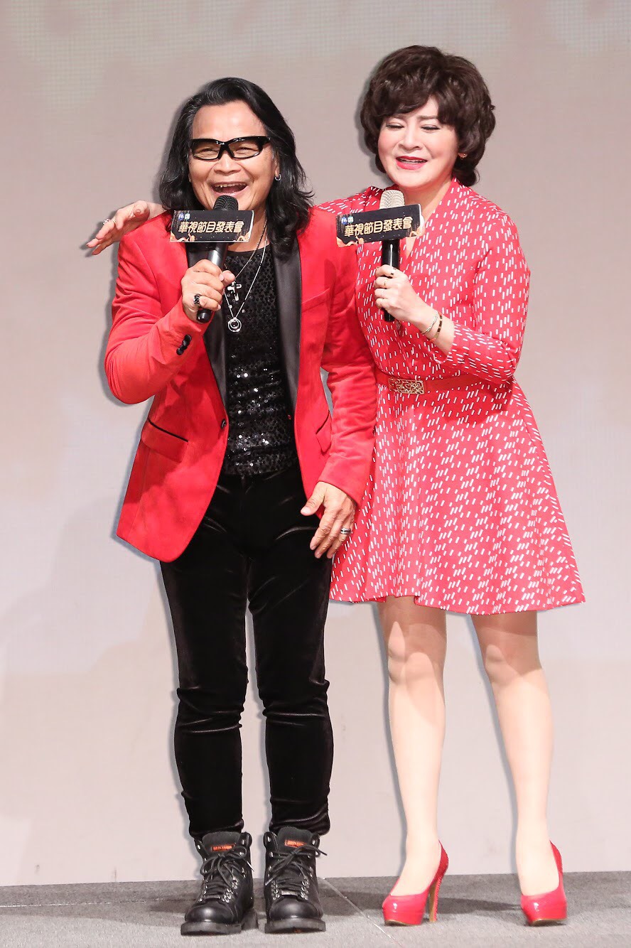 王彩樺（右）與沈文程有著多年好交情。