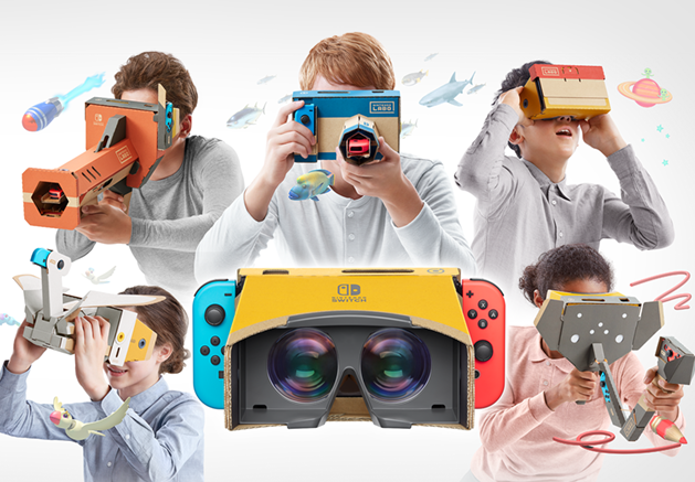VR 眼鏡使用示意畫面。