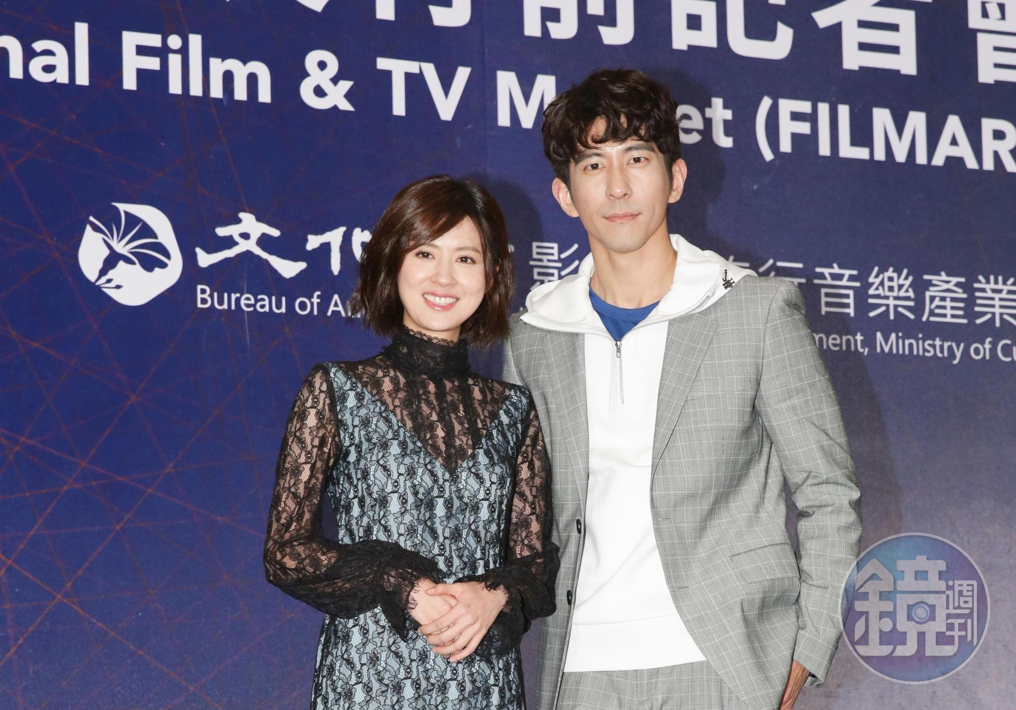 修杰楷、林予晞合作新劇《天堂的微笑》,林予晞撞臉賈靜雯成話題。
