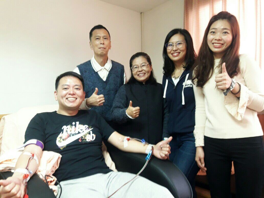 陳峻穎近日就透過周邊血捐贈骨髓的方式，讓受贈者獲得重生的希望。（慈濟基金會提供）