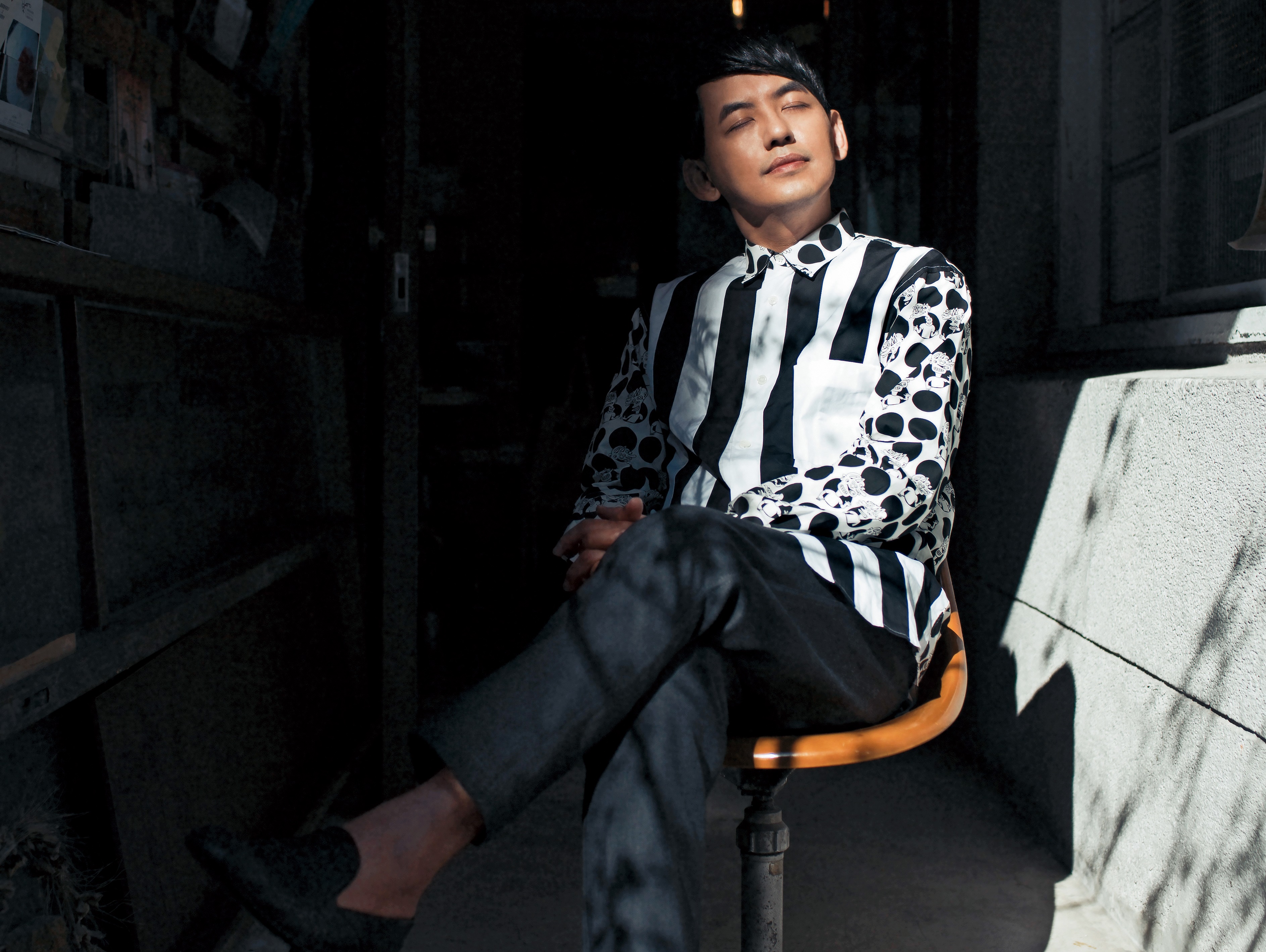 「當黃子佼很累，要吸收很多東西。」所以問他最幸福的事，他竟直接跳到了退休生活，他不必再拚命想哏。